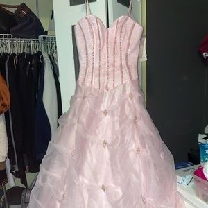 Pink Bustier Ball Gown